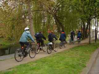 Cyclists in Suffolk
