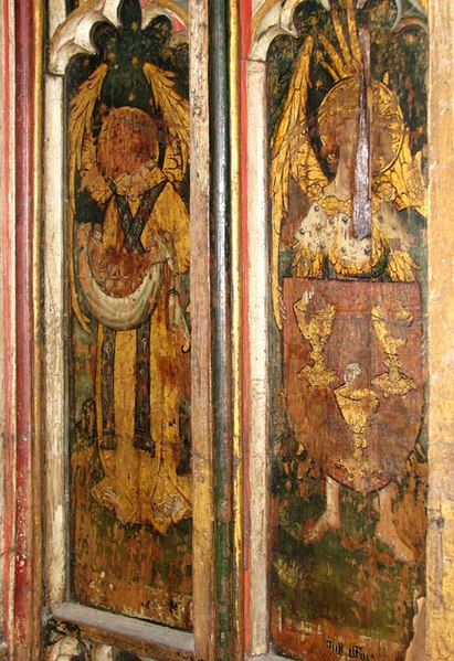 411px-st edmund%27s church in southwold - north aisle screen panels - geograph.org.uk - 1933624