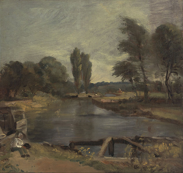 634px-john constable - flatford lock - google art project